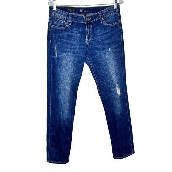 Kut from the Kloth Catherine Boyfriend Straight Leg Jeans Medium Wash - Picture 1 of 7